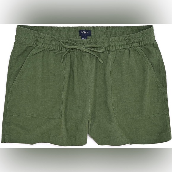 J. Crew - Women's Beachy Summer Green Casual Basic Lightweight Shorts in Size S - Picture 1 of 7